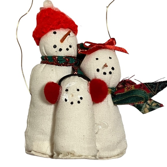 Vintage Snowman Family Christmas Ornament - Picture 2 of 6